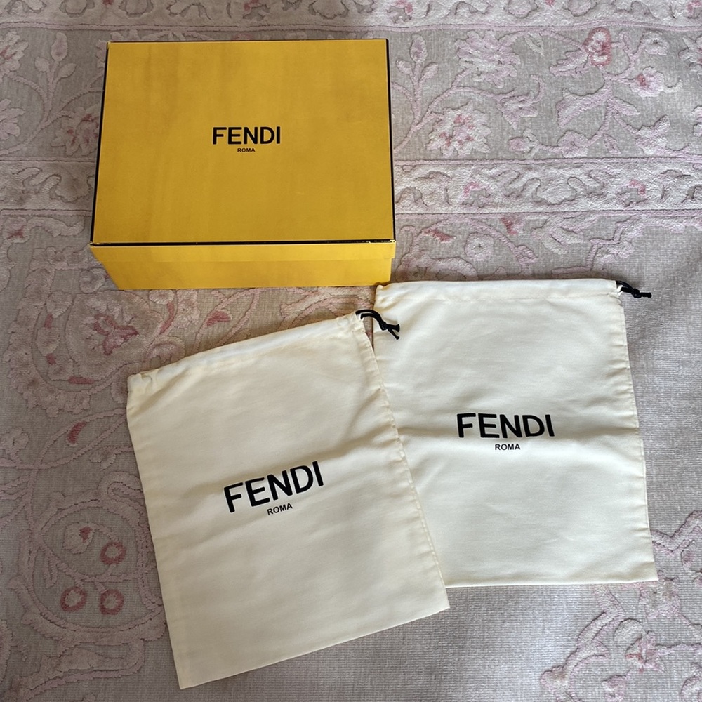 Large Fendi box with 2 dust bags